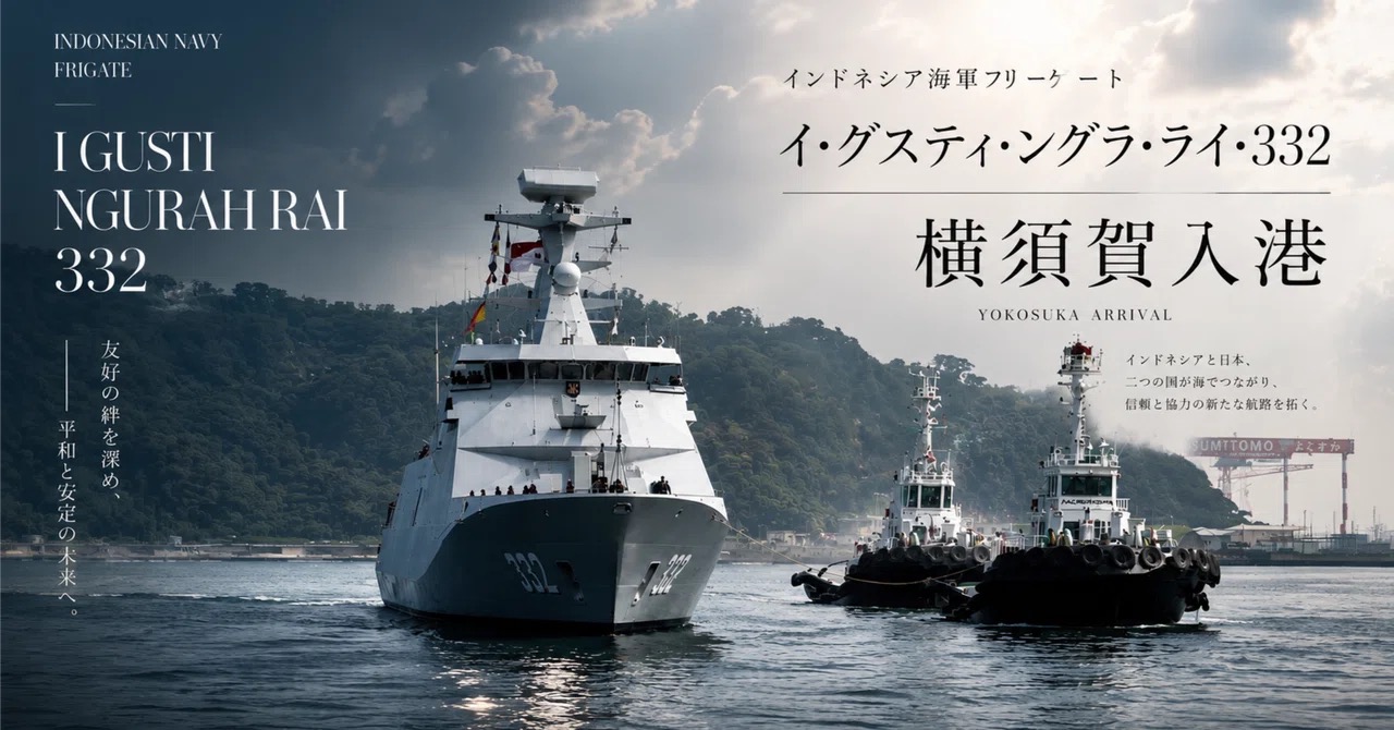 【取材レポ】インドネシア海軍フリーゲート「イ・グスティ・ングラ・ライ・332」横須賀入港