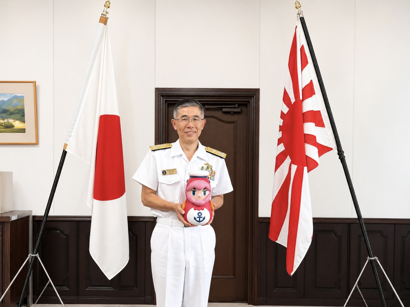 横須賀地方総監八木浩二海将