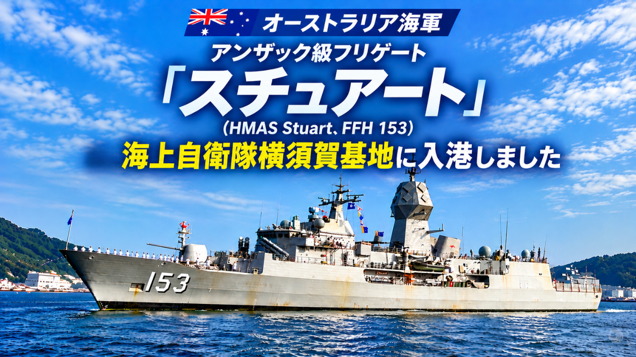 【現地ルポ】スタイリッシュでかっこいい！オーストラリア海軍フリーゲート「スチュアート」横須賀寄港